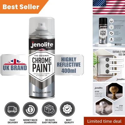 Reflective Chrome Spray Paint - 400ml for Indoor & Outdoor Use - Durable Finish
