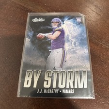 J.J. McCarthy 2024 Panini Absolute By Storm #BS-JMY Vikings Rookie RC