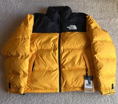 The North Face 1996 Retro Nuptse 700 Down Insulated Jacket Sz M Yellow BNWT