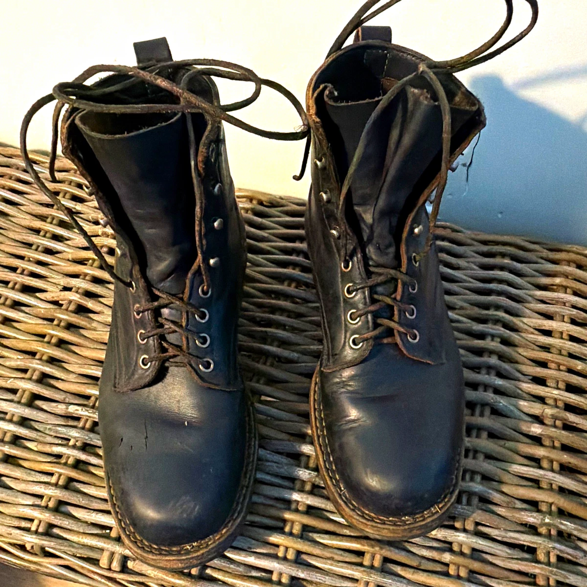 White's Boots with Upper Leather Black Boots for Men for Sale