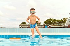 Image of Speedo Infant Illusion Swimming Goggles - Azure/Fluo Green