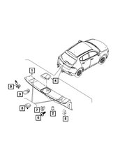 Genuine Mopar Spring Clip 68607341AA