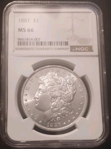1887 Morgan Silver Dollar MS66