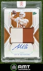 Arch Manning Patch Auto 2025 Panini National Treasures Collegiate 31/39 Silver