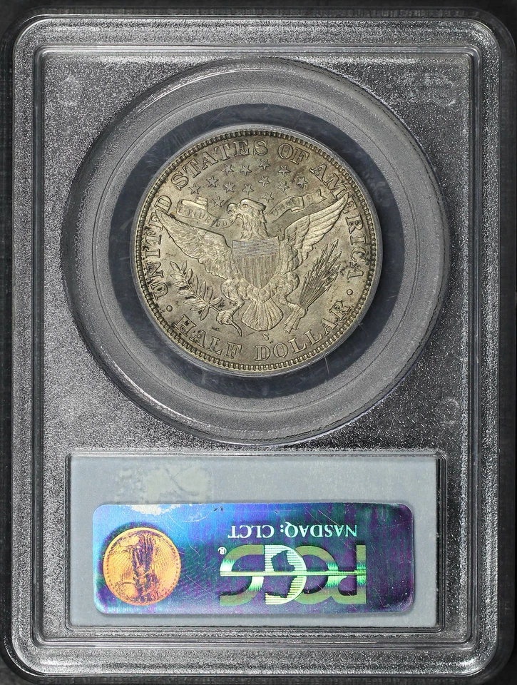1902-S Barber Half Dollar PCGS AU-58 - Image 2 of 2