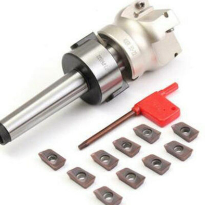 CNC Mill Milling Cutter Insert MT2 MT3 MT4 50 Cutter Head + 4 Cutters-APMT1604