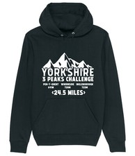Yorkshire Three 3 Peaks Walking Challenge Hoodie - Ingleborough Whernside Dales