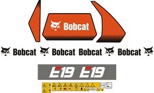 Bobcat E19 Mini Digger Decal Set. 