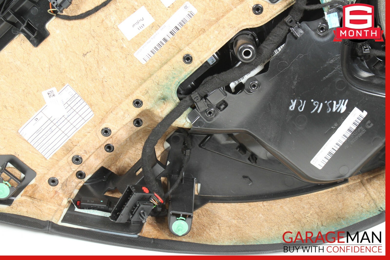 14-17 Maserati Ghibli Rear Right Side Complete Interior Door Panel Black OEM