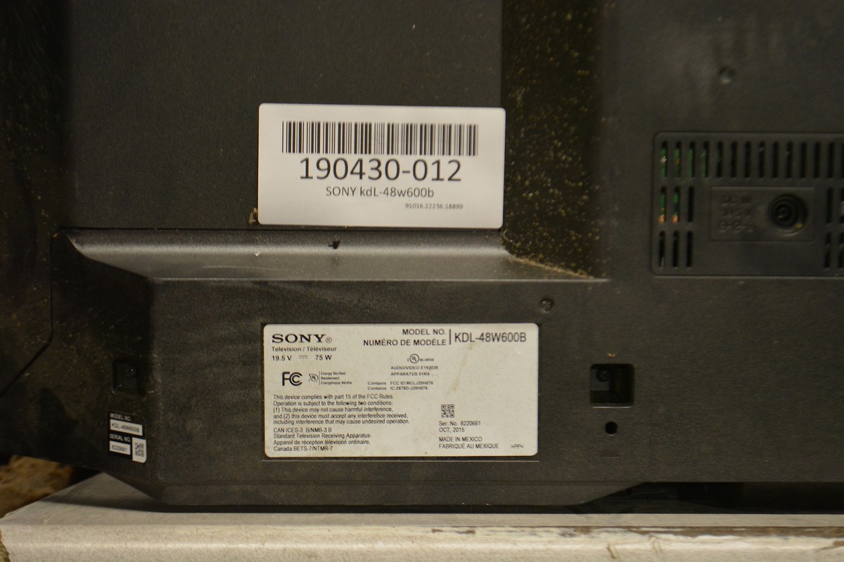 SONY KDL-48W600B MAIN BOARD ASSEMBLY 1-894-336-11, 1-894-759 SONY KDL-48W600B MAIN BOARD ASSEMBLY 1-894-336-11, 1-894-759