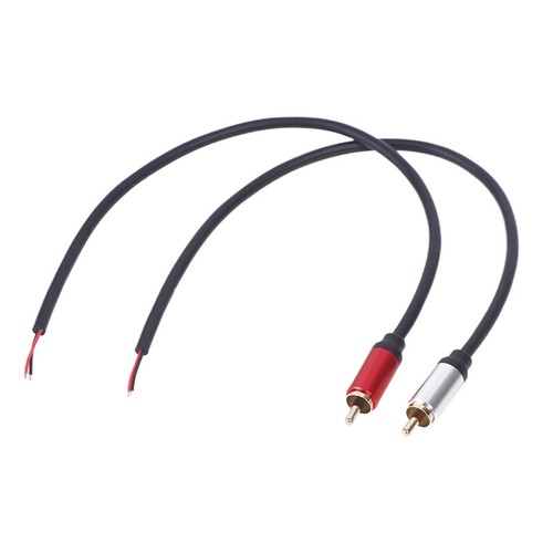 Speaker RCA Male Plug Jack Connector To Bare Wire Open End Pigtail RCA Cable FT