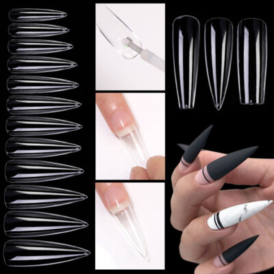Nagel-Tips Set Kurz French – 300 Stück In 15 Größen – Aus Bruchfestem PMMA – Für Gel & DIY Nageldesign