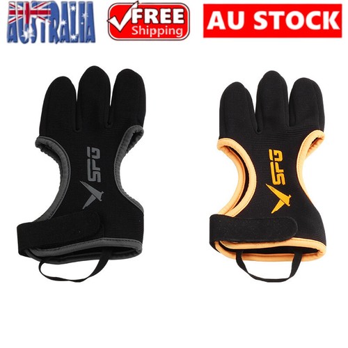 Archery 3Finger Gloves Archery Protective Gear for Hunting Shooting