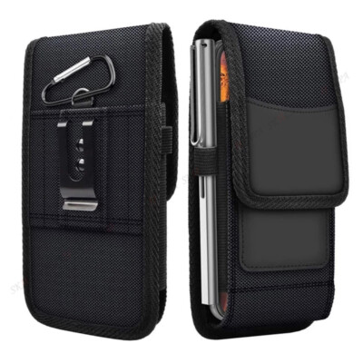 Men Cell Phone Belt Pack Bag Loop Waist Holster Pouch Cloth Case  Wallet Cover