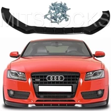 USED 90% NEW For 08-12 Audi A5 Base B8 MX Style ADD-ON Front Bumper Lip Spoiler