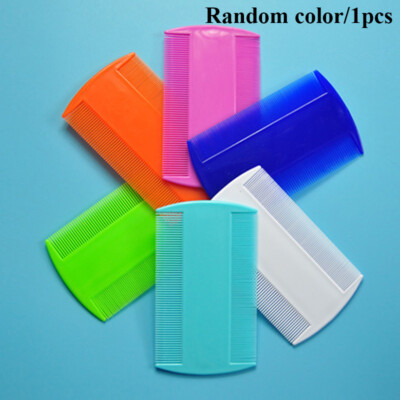 Double Sided Nit Combs Head Lice Detection Pet Dog Cat Flea Comb Hair Brush   