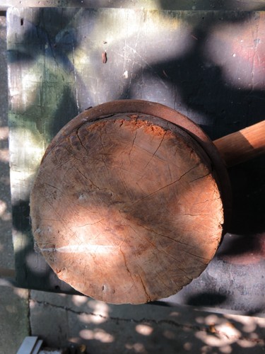 Vintage Wooden - Strongman - Circus/Carnival  Hammer  w/Metal Rings - Excellent - Picture 3 of 5