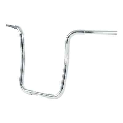 Motorcycle 12 14 16 18'' inch Rise 1-1/4'' Ape Hanger Curved Handlebar For Harley