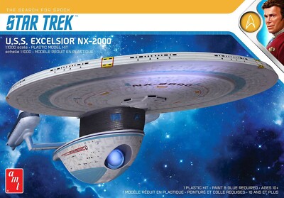 AMT 1/1000 Star Trek U.S.S. Excelsior Plastic Model Kit #1257