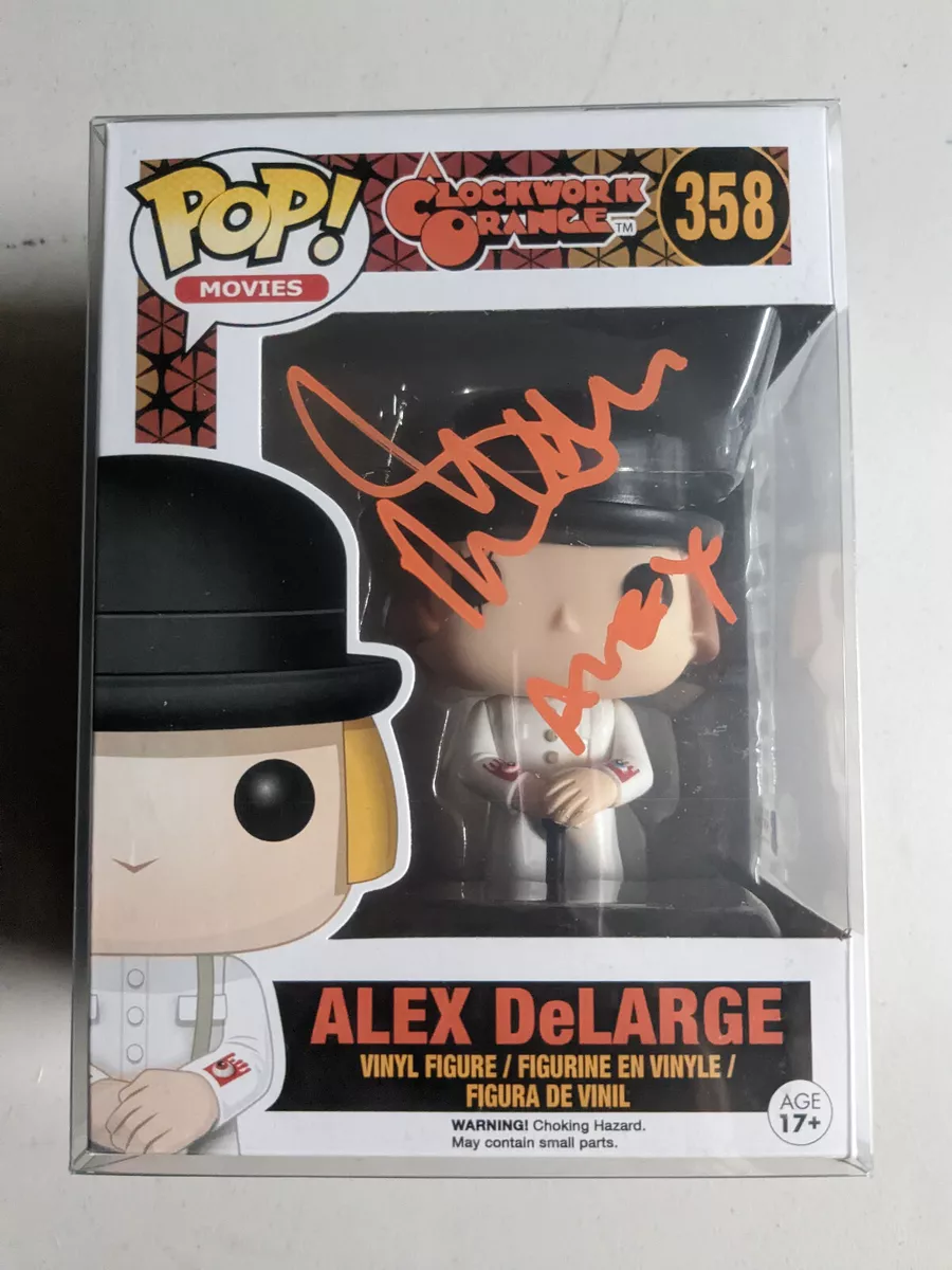 MALCOLM MCDOWELL Signed A Clockwork Orange Funko Pop Figure Alex Delarge BAS COA