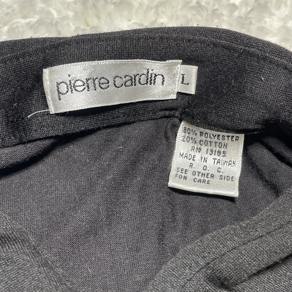 Pierre Cardin Polo Shirt Mens Large Black Striped Retro - Image 3 of 4