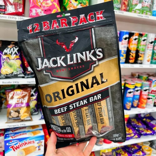 Jack Link's Original Beef Steak Bar Premium Grass-Fed Beef Protein Snack 3x 300g - Picture 7 of 8