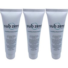 Sub Zero Cool Pain Relieving Gel 4-oz tube- 3 pack  Free Shipping 