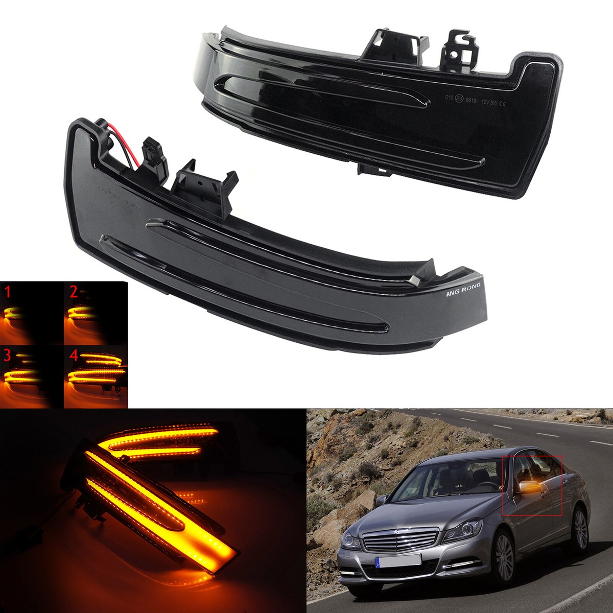 RIGHT SIDE LED Wing Mirror Indicator Repeater Light For Mercedes W176 W246 W204 £13.99 - UK