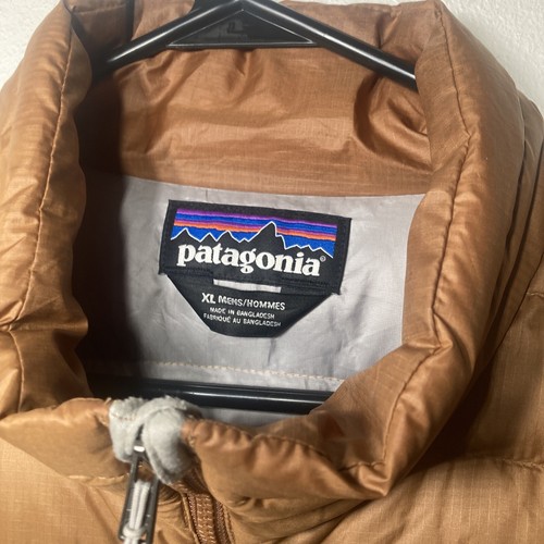 Patagonia Down Sweater Jacket Men’s XL Ran Green Silver Down Puffer *READ FLAWED - Picture 3 of 14