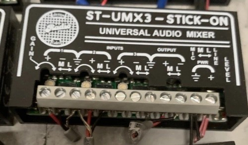 RDL st-umx3-stick-on Mini Universal Audio Mixer - Picture 3 of 5