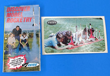 Vintage 70s' Estes Model Rocket Postcard & Brochure Catalog