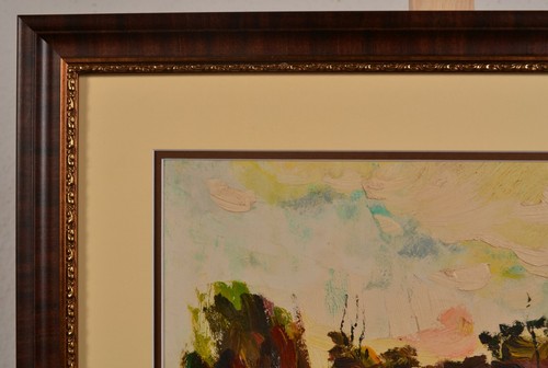 Autumn landscape, vintage oil painting, impressionism, living room decor - Picture 3 of 12