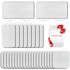 TENS Unit Replacement Pads, 30 PCS Premium Thickened Reusable Self-Adhesive Elec