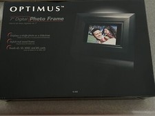 Optimus 7" LCD Digital Photo Frame 16MB 480x234 JPEG SD MMC 160-0468 16-468 NEW