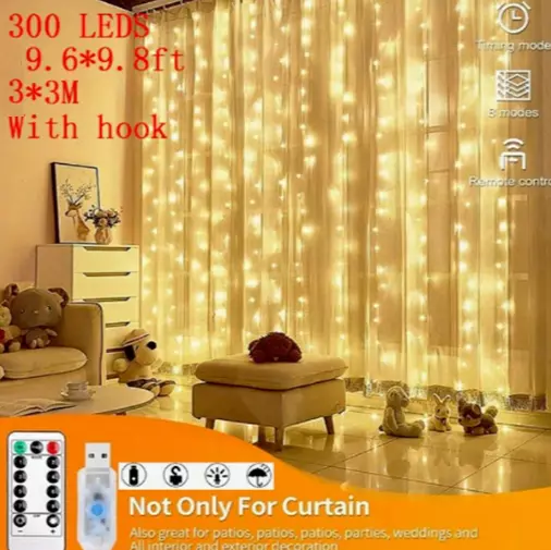 Usb on sale curtain lights