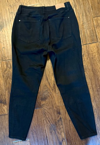 Judy Blue Jeans Size 14W High Rise Skinny Fit Dark Wash Black JB88757 - Picture 4 of 6