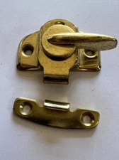 New   Brass Plated Steel Cam-Type Sash Lock