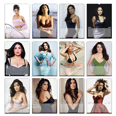 Salma Hayek Full Photo 2025/26 personalised Calendar choose start month