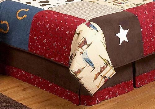 Ropa de cama para niños Sweet Jojo Designs 3 piezas Wild West vaquero occidental doble Foto 3 de 4
