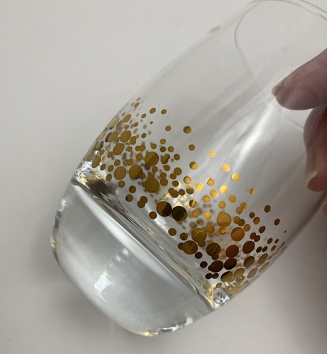 Par de vasos Baileys Irish Cream BB oro confeti cristal vidrio roca - Imagen 7 de 12