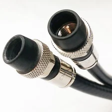 DIRECT BURIAL UNDERGROUND RG6 COAXIAL CABLE 18AWG 70 OHM WEATHER BOOT CONNECTORS