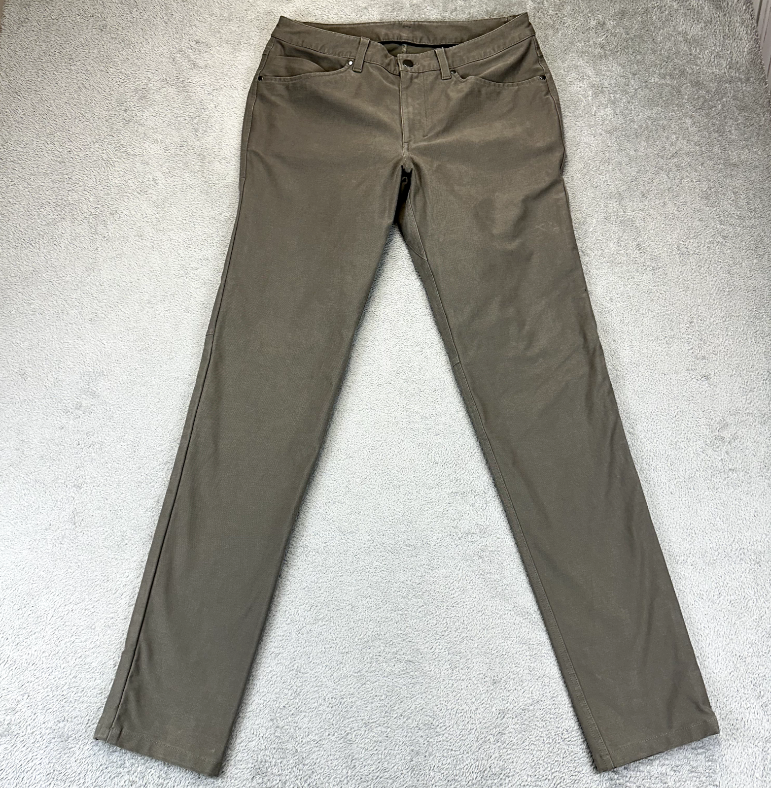 LULULEMON ABC Slim Fit Utilitech Pants Gray Jeans Stretch Mens 31 x 34