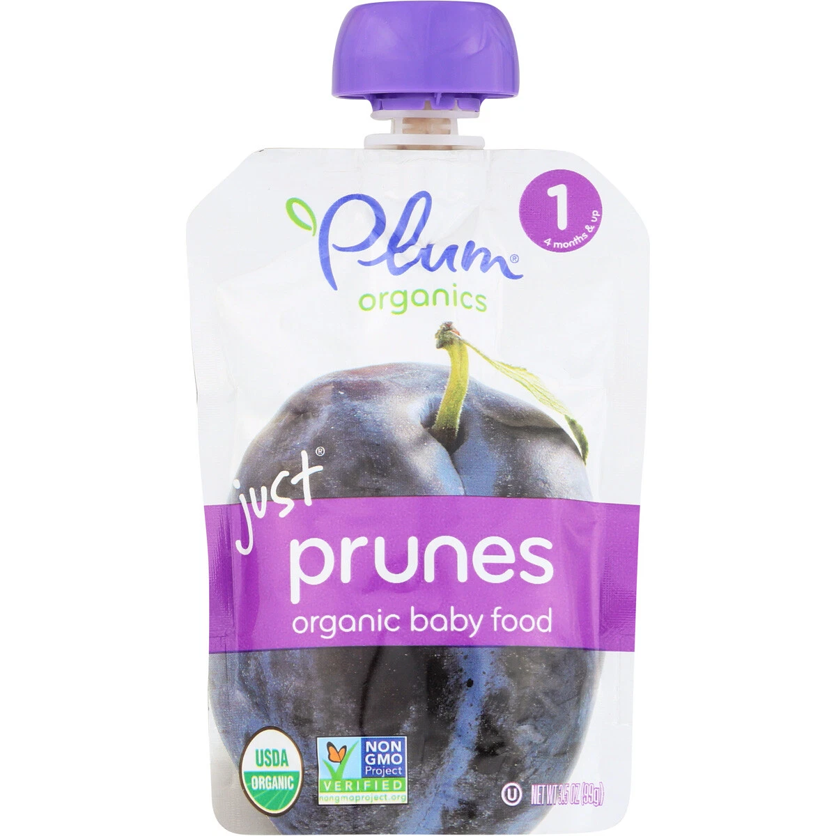 Plum Organics Baby Food Just Prunes 3.5 oz 6 Pack Bulk Case eBay