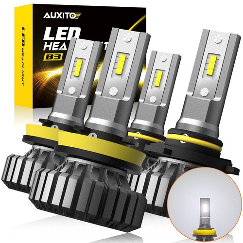 AUXITO 9005 H11 Headlight LED Kit Canbus Combo 40000LM White Hi Low Beam Bulb A