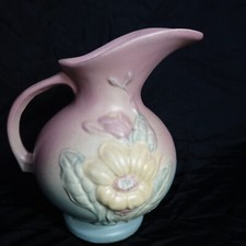 Vintage Hull Art Magnolia Ewer Pitcher #5 – Circa 1946/47 Flower Dusty Rose 