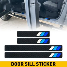 For Toyota Car Door Sill Plate Scuff Cover Anti Scratch Decal Sticker Protector