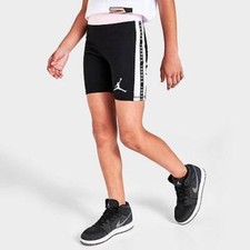 Jordan Girls Bike Black/Pink Shorts Size Large