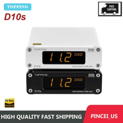 TOPPING D10s Digital USB DAC Hifi Spdif HIFI Audio Amp Decoder ES9038Q2M 256DSD