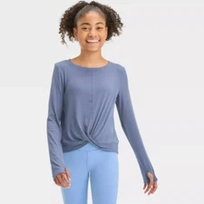 All in Motion Girls Long Sleeve Soft Rib T-Shirt