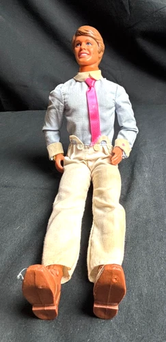 Vintage 1968 Mattel Heart Family Dad Doll used missing suspenders